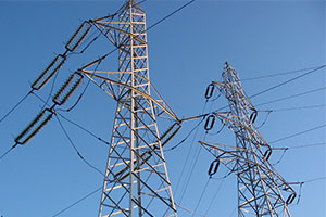 Utilities companies - two pylons