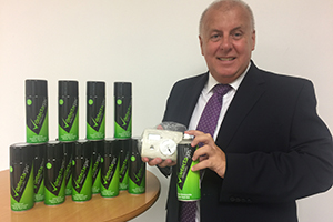 John Stones, MD of Gas Safe Europe wiht the new CO alarms