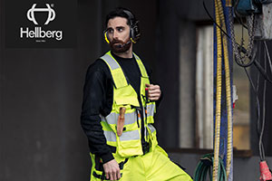 A man dressed in Hellberg Safety PPE clothing