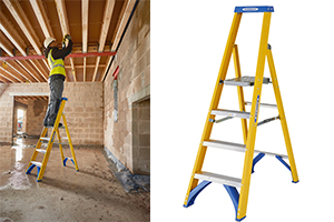 Fibreglass Platform Stepladder with WernerCo