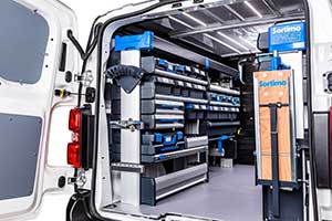 The SR5 van racking can be configured quickly, individually and at any time in just a few steps