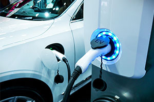 electric cars - an ev charging point