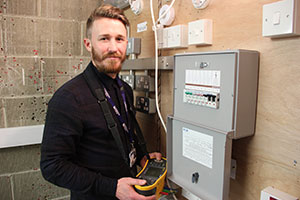 Electrician training at the Colchester Institute
