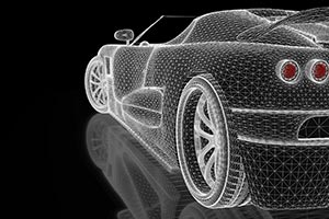 Car graphic - new automotive world