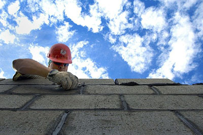 Construction Worker on a roof