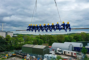 ‘Lunch atop a Skyscraper’ photo recreation for Mental Health Awareness Week 