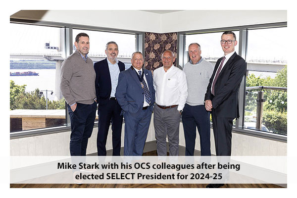 Mike Stark with his OCS colleagues after being elected SELECT President for 2024-25
