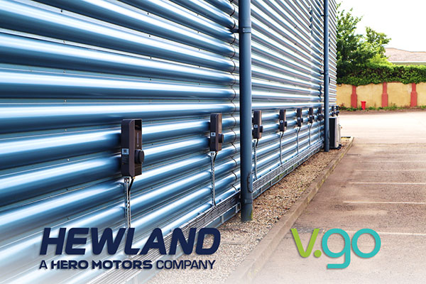 Hewland new EV chargers installation by V-Go