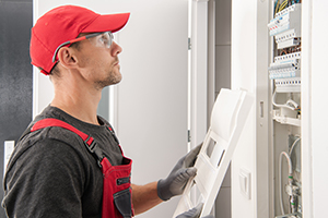 An electrician and a Residual Current Device