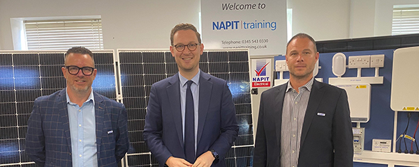 Darren Jones MP visits the NAPIT training centre for electricians and plumbers