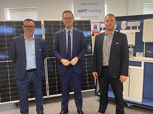 Darren Jones MP visits NAPIT training centre