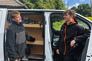 Tradespeople wearing new jackets from Scruffs Workwear