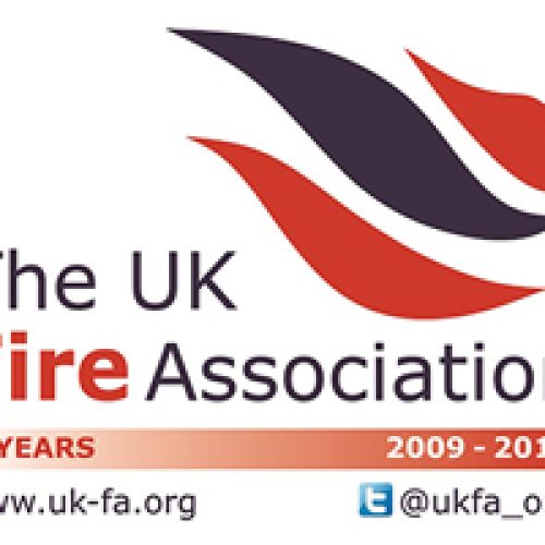 UK Fire Association celebrates 10th Birthday with  Anniversary Logo and NEW Websit