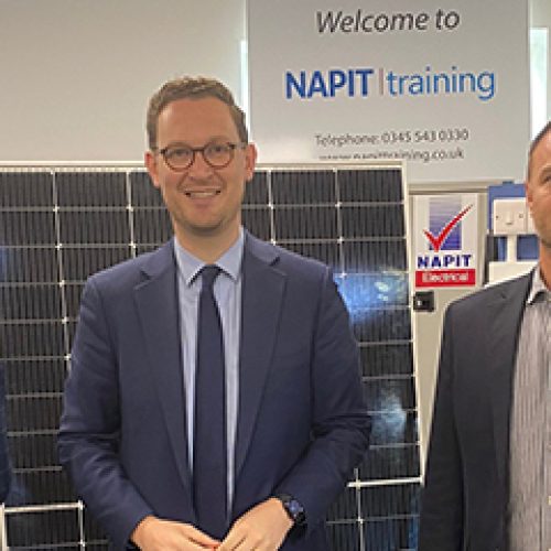 Darren Jones MP visits the NAPIT training centre for electricians and plumbers