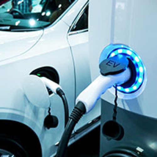 electric cars - an ev charging point