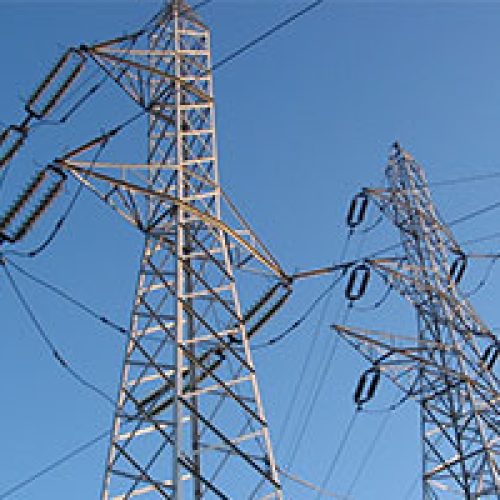 Utilities companies - two pylons